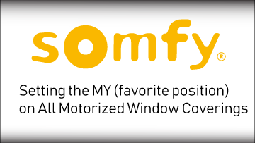 Somfy MY Setting