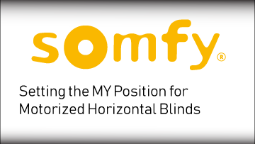 Somfy Set MY Position